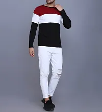 Stylish Multicoloured Polyester Printed Long Sleeves Tees For Men-thumb3