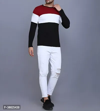 Stylish Multicoloured Polyester Printed Long Sleeves Tees For Men-thumb4