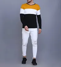 Stylish Multicoloured Polyester Printed Long Sleeves Tees For Men-thumb3