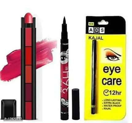 5in1 lipistic + 36h eyeliner + ADS kajal