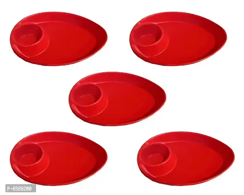 GOOFFI  RED   chip and dip set of 4