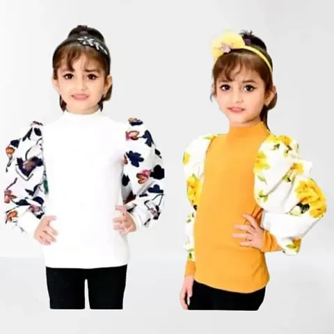 Stylish Blend Tops For Girls Pack Of 2