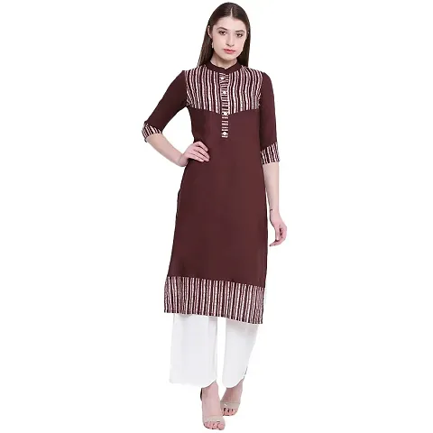 JAIPUR ATTIRE Women's Rayon Straight Kurti