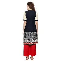 JAIPUR ATTIRE Women's Cotton Straight Kurti (JA1304-XL, X-Large, Black)-thumb3