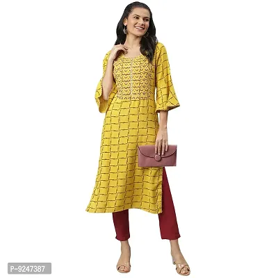 JAIPURATTIRE Jaipur Attire Women Embroidered Straight Kurta-thumb5