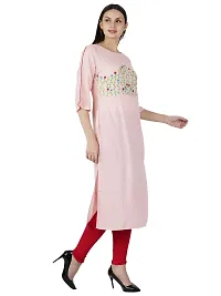 JAIPUR ATTIRE Women's Rayon Straight Kurti-thumb1