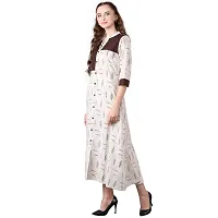 JAIPUR ATTIRE Cream Printed Cotton Kurti-thumb1