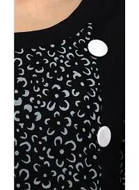 JAIPUR ATTIRE BLACK CASUAL COTTON JAIPUR PRINTED KURTI WITH LONG FULL SLEEVE FOR WOMEN AND GIRLS FOR ETHNIC TRADITIONAL WEAR.-thumb2