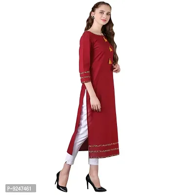 JAIPUR ATTIRE Women's Cotton Regular Kurta-thumb4