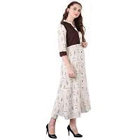 JAIPUR ATTIRE Cream Printed Cotton Kurti-thumb3