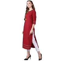 JAIPUR ATTIRE Women's Cotton Regular Kurta-thumb1