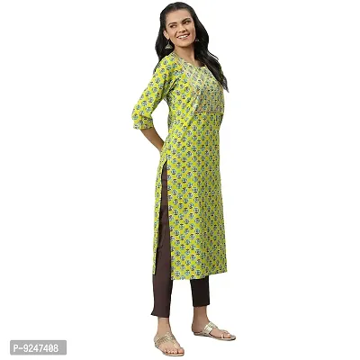 JAIPURATTIRE Jaipur Attire Women Embroidered Straight Kurta-thumb3