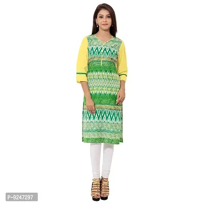 JAIPUR ATTIRE Asymmetric Cotton Printed Kurtis for Women and Girls in Neon Colors.-thumb0