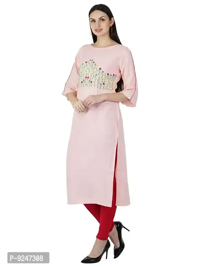 JAIPUR ATTIRE Women's Rayon Straight Kurti-thumb3