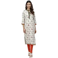 JAIPUR ATTIRE Women Printed Straight Kurta-thumb1