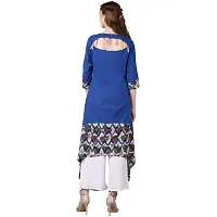 Jaipur Attire Blue Cotton Blend Kurti-thumb2