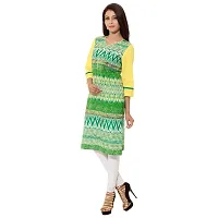 JAIPUR ATTIRE Asymmetric Cotton Printed Kurtis for Women and Girls in Neon Colors.-thumb1