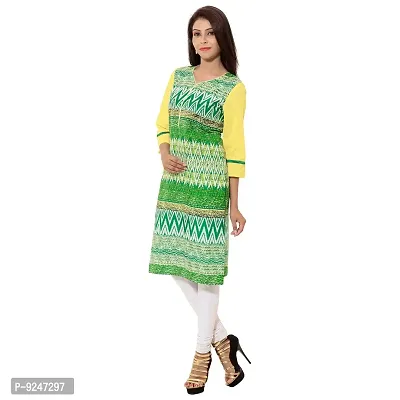 JAIPUR ATTIRE Asymmetric Cotton Printed Kurtis for Women and Girls in Neon Colors.-thumb2