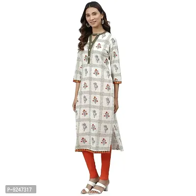 JAIPUR ATTIRE Women Printed Straight Kurta-thumb4