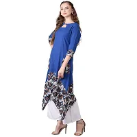 Jaipur Attire Blue Cotton Blend Kurti-thumb1