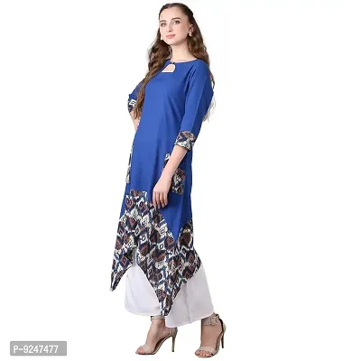 Jaipur Attire Blue Cotton Blend Kurti-thumb2