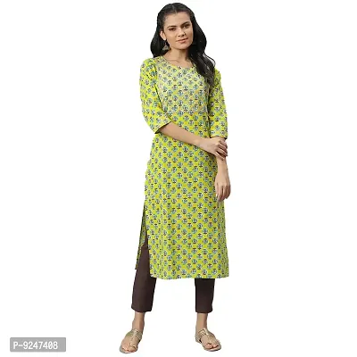 JAIPURATTIRE Jaipur Attire Women Embroidered Straight Kurta-thumb0