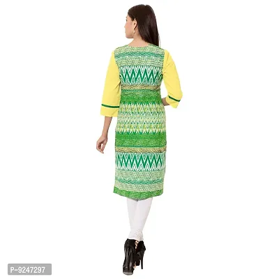 JAIPUR ATTIRE Asymmetric Cotton Printed Kurtis for Women and Girls in Neon Colors.-thumb3
