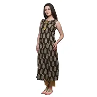 JAIPUR ATTIRE Women's Cotton Straight Kurta-thumb1