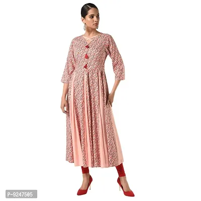 JAIPUR ATTIRE Women's Rayon Anarkali Kurti