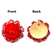 Latest Trendy Stylish Flower Tops Stone Earrings For Girls And Women-thumb3