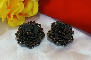 Trendy Brass Rose Style Earring-thumb2