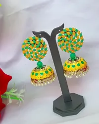 Diva Meena Jhumka Tox Earrings-thumb2