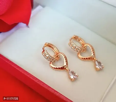 Stylish Fancy Alloy American Diamond Earrings For Women-thumb0