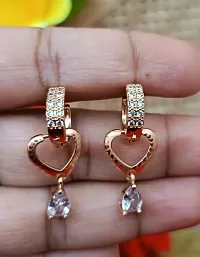 Stylish Fancy Alloy American Diamond Earrings For Women-thumb2