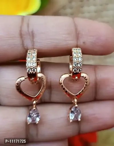 Stylish Fancy Alloy American Diamond Earrings For Women-thumb3