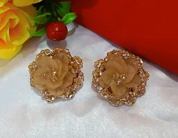 Trendy Brass Rose Style Earring-thumb2