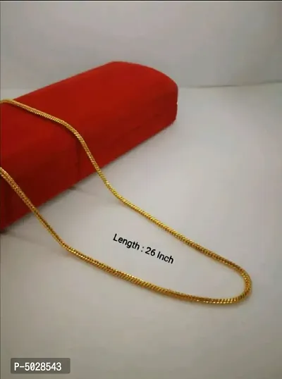 Latest Trendy Stylish Long Chain 24 Inches Gold Plated