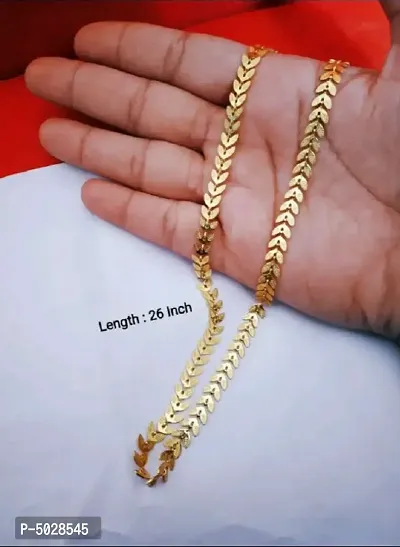 Trendy Attractive Gold Plated Brass Chain