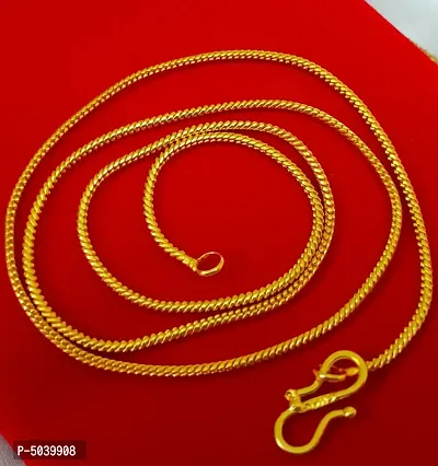 Latest Trendy Stylish Long Chain 24 Inches Gold Plated