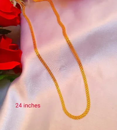 Traditional Gold Plated Brass Necklace For Women