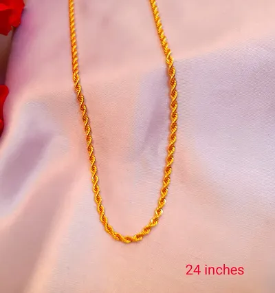 Fashionable Gold Plated Brass Necklace For Women