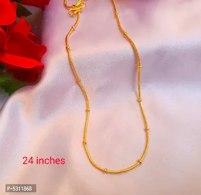 Trendy Long Chain Gold Plated for Unisex