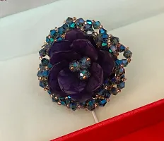 Latest Trendy Stylish Flower Rose Style Ring For Girls and Women-thumb1