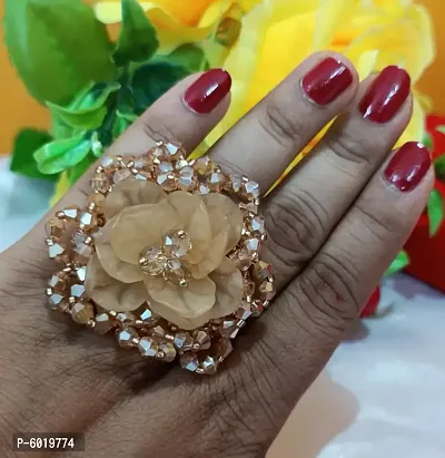 Latest Trendy Stylish Flower Rose Style Ring For Girls and Women