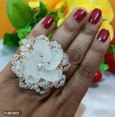 Latest Trendy Stylish Flower Rose Style Ring For Girls and Women