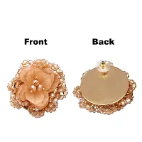 Latest Trendy Stylish Flower Tops Stone Earrings for Girls and Women-thumb1