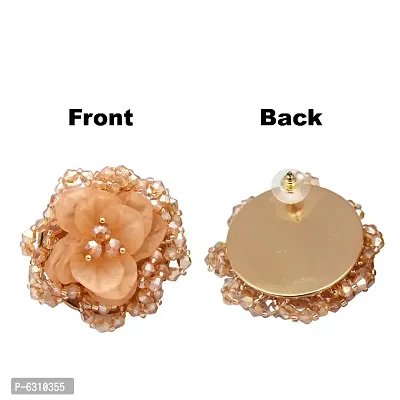 Latest Trendy Stylish Flower Tops Stone Earrings for Girls and Women-thumb2