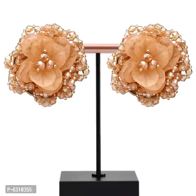 Latest Trendy Stylish Flower Tops Stone Earrings for Girls and Women-thumb4