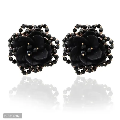 Latest Trendy Stylish Flower Tops Stone Earrings for Girls and Women
