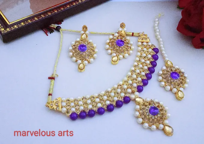 Latest Beautiful Alloy Jewellary Set for Women